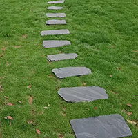 Slate stepping stone path
